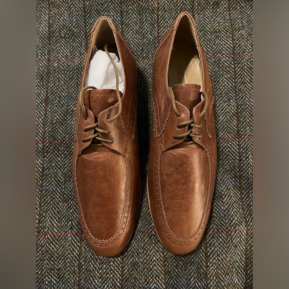 Christy Dawn The Agnes Oxford shoes, size 9 in “Saddle Leather”